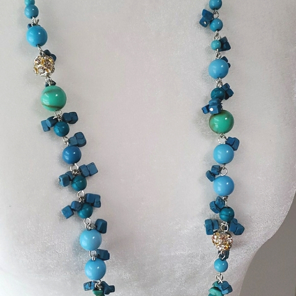 Chico's Jewelry - Chico's Palasa Long Turquois Necklace